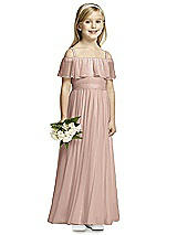 Front View Thumbnail - Neu Nude Flower Girl Dress FL4053