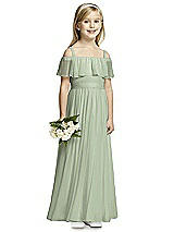 Front View Thumbnail - Sage Flower Girl Dress FL4053