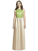 Front View Thumbnail - Champagne & Mojito Dessy Collection Junior Bridesmaid Dress JR536