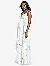 Front View Thumbnail - Bleu Garden Dessy Collection Maternity Bridesmaid Dress M433