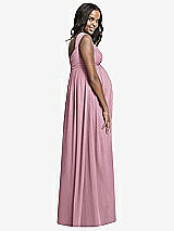 Rear View Thumbnail - Dusty Pink Dessy Collection Maternity Bridesmaid Dress M433
