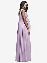 Rear View Thumbnail - Pale Purple Dessy Collection Maternity Bridesmaid Dress M433