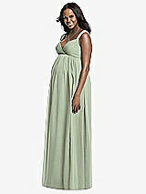 Front View Thumbnail - Sage Dessy Collection Maternity Bridesmaid Dress M433