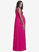 Rear View Thumbnail - Think Pink Dessy Collection Maternity Bridesmaid Dress M433