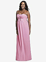 Front View Thumbnail - Powder Pink Dessy Collection Maternity Bridesmaid Dress M434