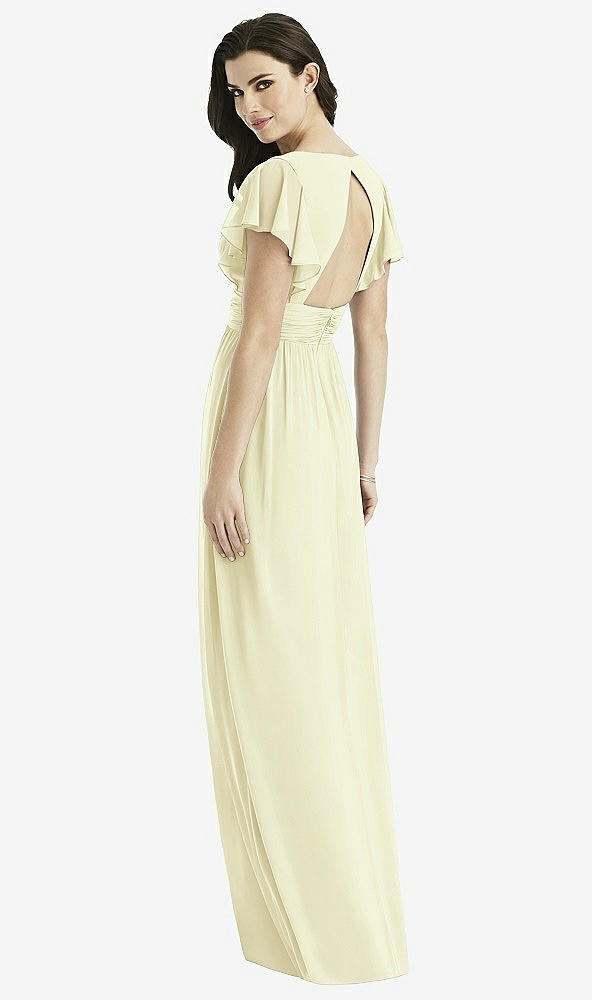 Back View - Butter Yellow Studio Design Bridesmaid Dress 4526