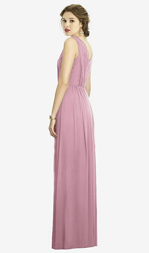 Back View - Dusty Pink Dessy Bridesmaid Dress 3005
