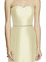 Front View Thumbnail - Butter Yellow Beaded Sash for Style D742