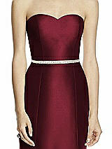 Front View Thumbnail - Cabernet Beaded Sash for Style D742