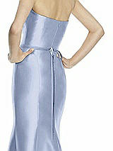 Rear View Thumbnail - Sky Blue Beaded Sash for Style D742