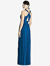 Rear View Thumbnail - Cerulean Alfred Sung Bridesmaid Dress D744