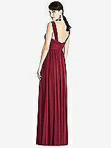 Rear View Thumbnail - Burgundy & Light Nude Alfred Sung Style D745