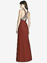 Rear View Thumbnail - Auburn Moon Criss Cross Open-Back Trumpet Gown