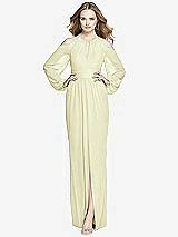 Front View Thumbnail - Butter Yellow Dessy Bridesmaid Dress 3018