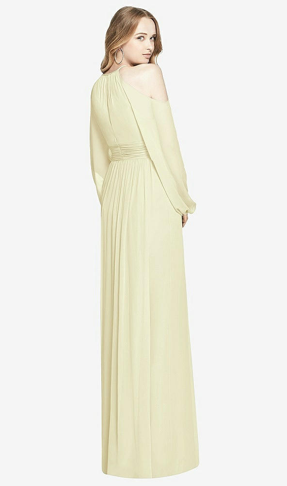 Back View - Butter Yellow Dessy Bridesmaid Dress 3018