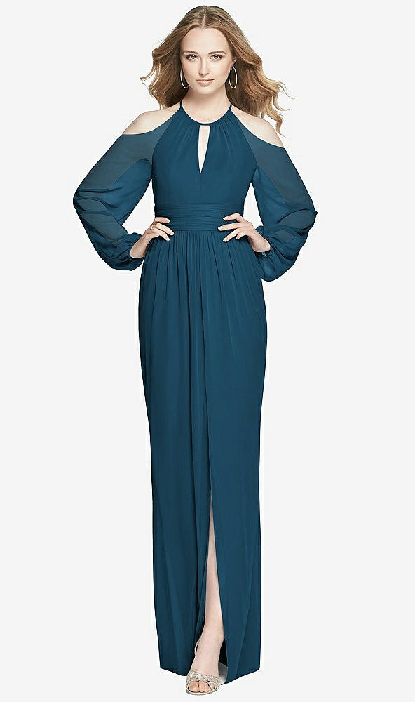 Front View - Atlantic Blue Dessy Bridesmaid Dress 3018