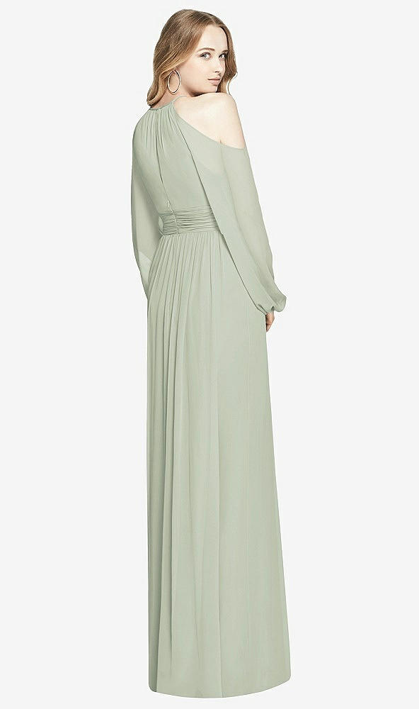 Back View - Celadon Dessy Bridesmaid Dress 3018