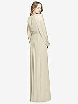 Rear View Thumbnail - Champagne Dessy Bridesmaid Dress 3018