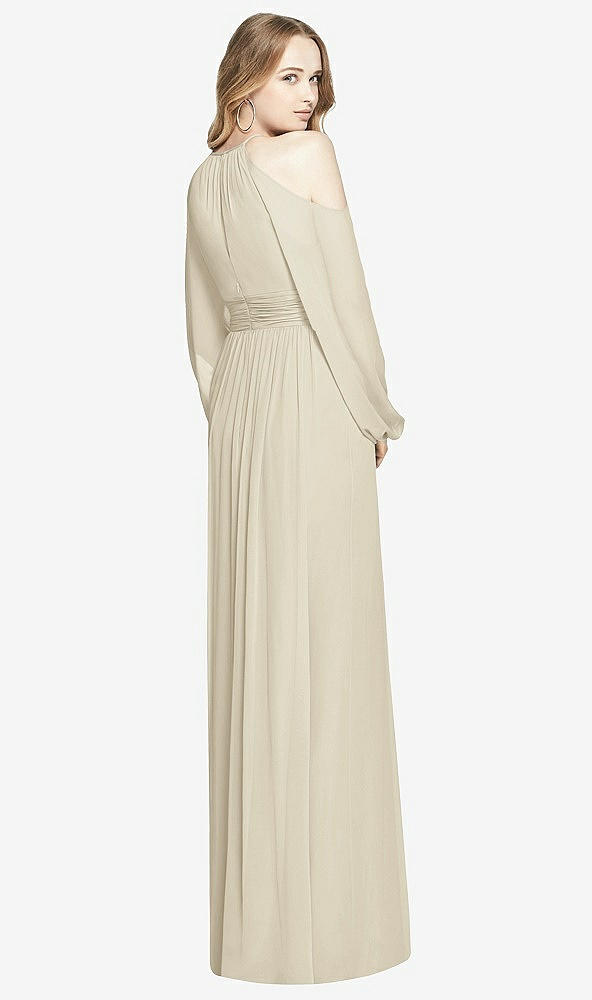 Back View - Champagne Dessy Bridesmaid Dress 3018