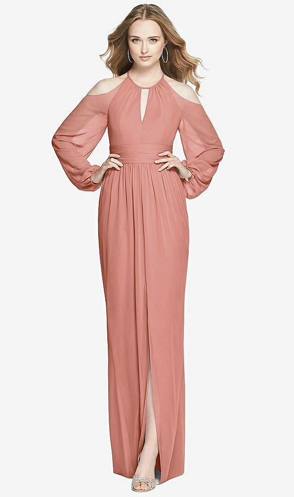 Front View - Desert Rose Dessy Bridesmaid Dress 3018