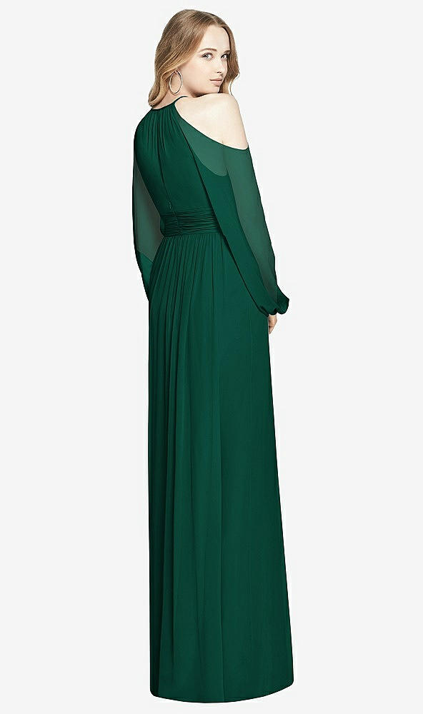 Back View - Hunter Green Dessy Bridesmaid Dress 3018