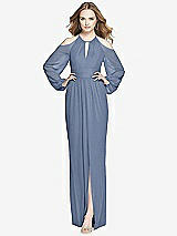 Front View Thumbnail - Larkspur Blue Dessy Bridesmaid Dress 3018
