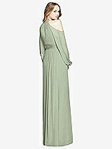Rear View Thumbnail - Sage Dessy Bridesmaid Dress 3018