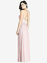 Rear View Thumbnail - Ballet Pink Criss Cross Strap Backless Maxi Dress