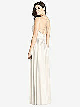 Rear View Thumbnail - Ivory Criss Cross Strap Backless Maxi Dress