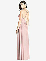 Rear View Thumbnail - Rose Criss Cross Strap Backless Maxi Dress