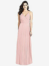 Rear View Thumbnail - Rose Ruffled Strap Cutout Wrap Maxi Dress