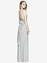 Rear View Thumbnail - Silver Soho Metallic Twist Dress