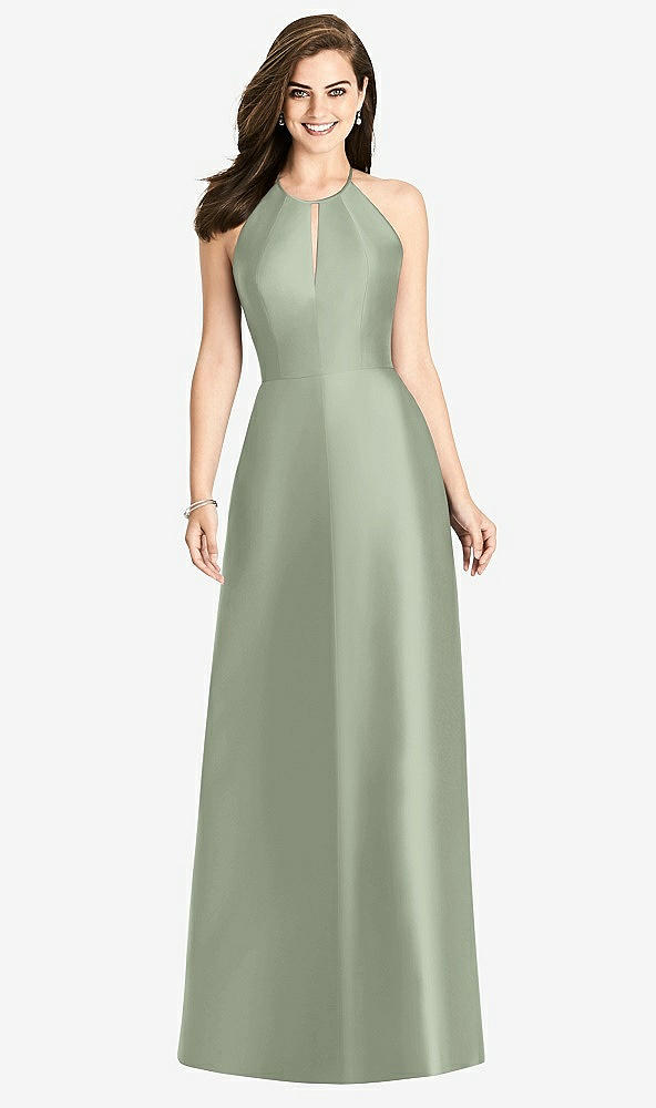 Back View - Sage Bella Bridesmaids Dress BB115