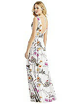 Rear View Thumbnail - Butterfly Botanica Ivory & Light Nude Bella Bridesmaids Dress BB109