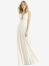 Front View Thumbnail - Ivory & Light Nude Bella Bridesmaids Dress BB109