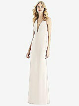 Front View Thumbnail - Ivory & Light Nude Bella Bridesmaids Dress BB111