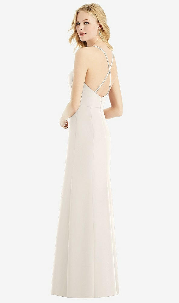 Back View - Ivory & Light Nude Bella Bridesmaids Dress BB111