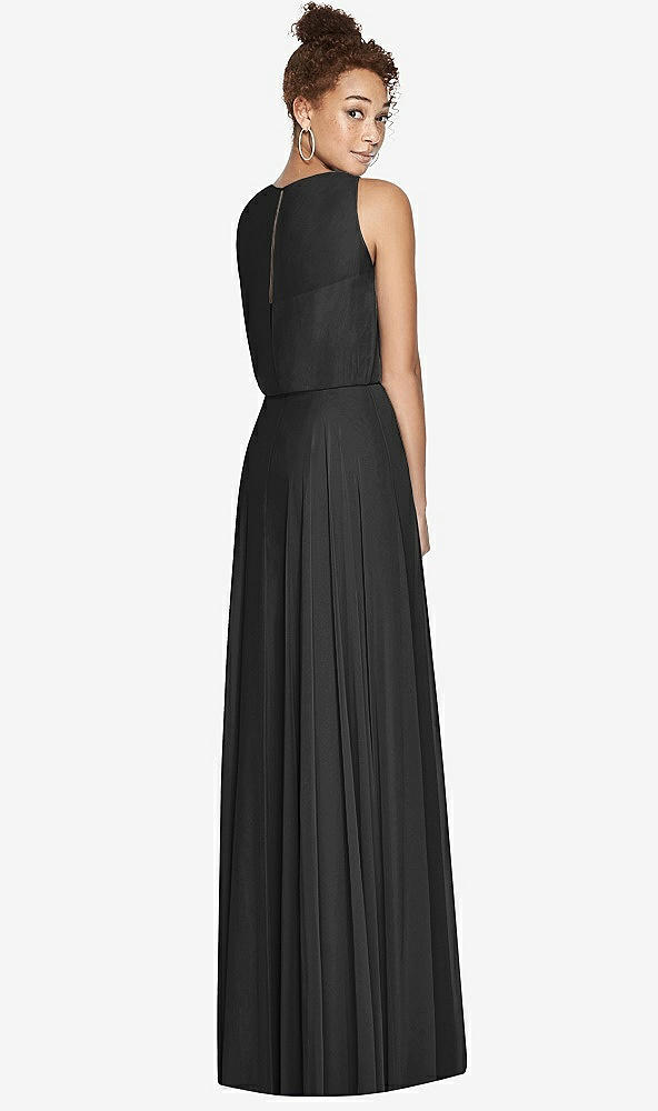 Back View - Black Dessy Bridesmaid Dress 3006