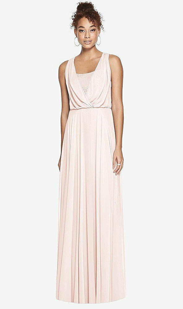 Front View - Blush Dessy Bridesmaid Dress 3006