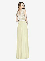 Rear View Thumbnail - Butter Yellow & Ivory After Six Bridesmaid Dress 6773