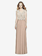 Front View Thumbnail - Topaz & Ivory After Six Bridesmaid Dress 6773