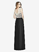 Rear View Thumbnail - Black & Ivory After Six Bridesmaid Dress 6773