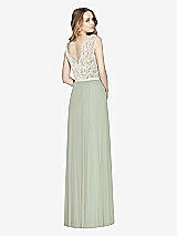 Rear View Thumbnail - Celadon & Ivory After Six Bridesmaid Dress 6773