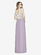 Rear View Thumbnail - Lilac Haze & Ivory After Six Bridesmaid Dress 6773