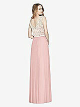 Rear View Thumbnail - Rose & Ivory After Six Bridesmaid Dress 6773