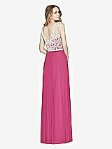 Rear View Thumbnail - Tea Rose & Ivory After Six Bridesmaid Dress 6773