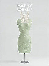 Front View Thumbnail - Vintage Primrose Sage & Ivory After Six Bridesmaid Dress 6773