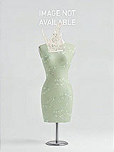 Rear View Thumbnail - Vintage Primrose Sage & Ivory After Six Bridesmaid Dress 6773