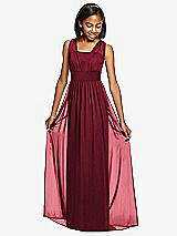 Front View Thumbnail - Burgundy Dessy Collection Junior Bridesmaid Dress JR543