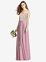 Front View Thumbnail - Dusty Pink & Cameo Studio Design Bridesmaid Dress 4529